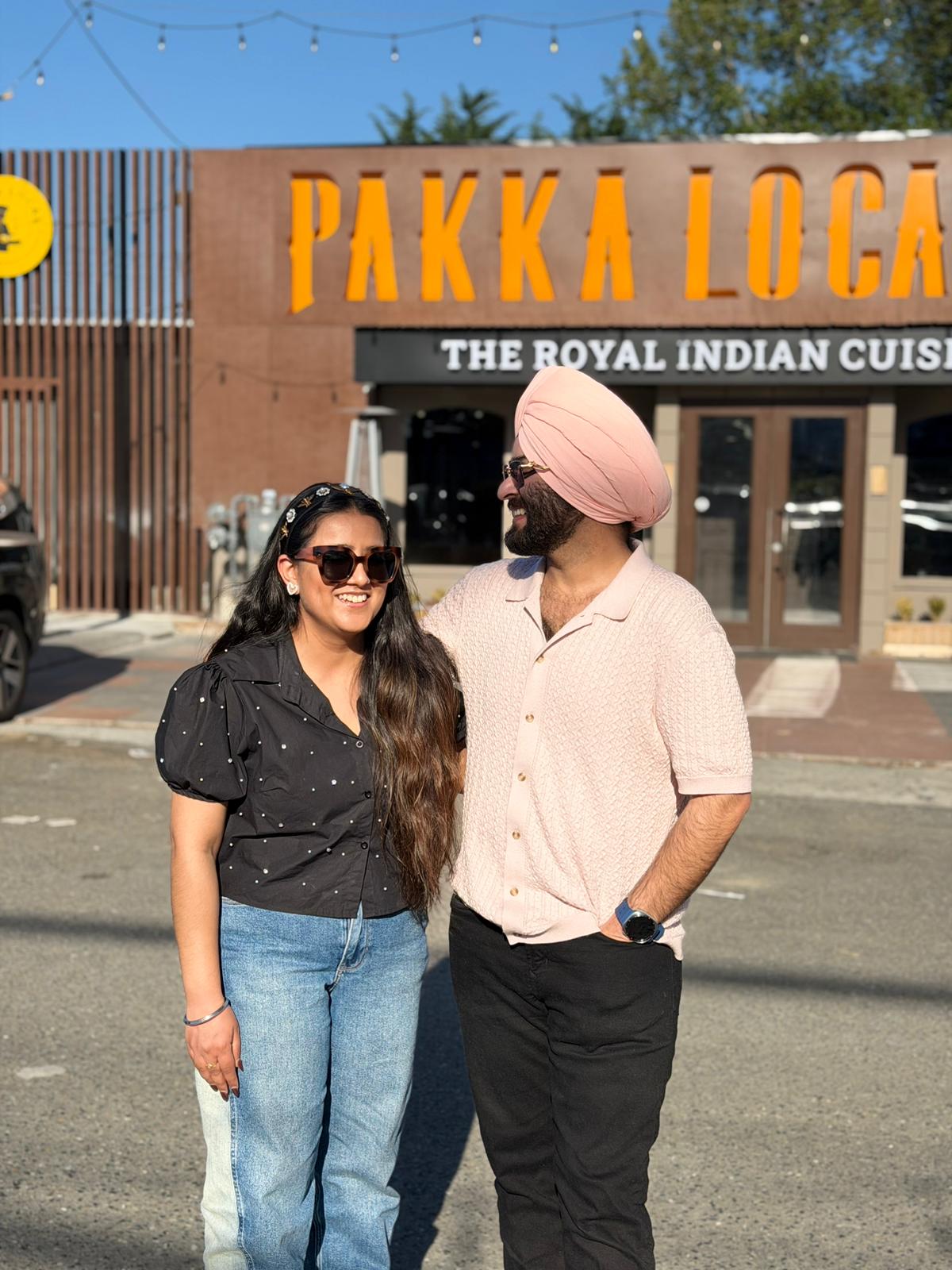 Harman and Gurleen at Pakka Local